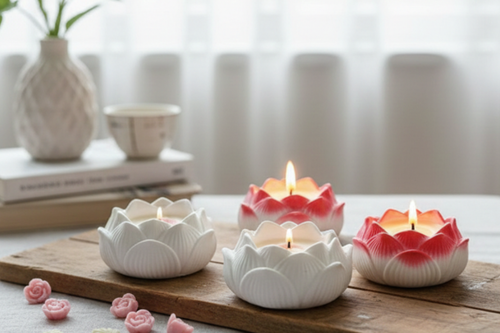 Blooming Lotus & Rose Scented Candle