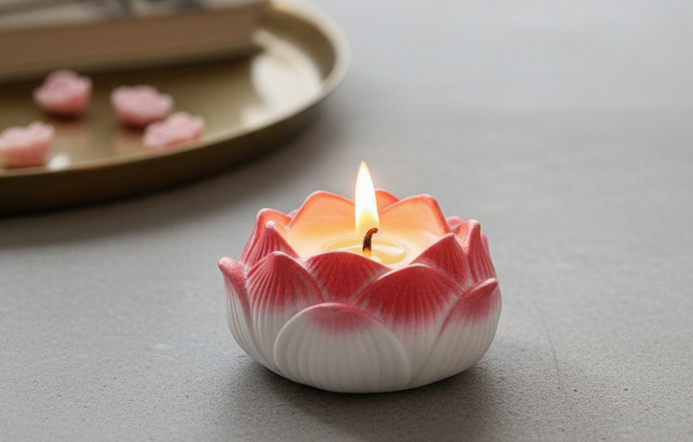 Blooming Lotus & Rose Scented Candle